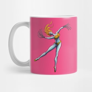 Weird Dancer Girl With Saw Hands Mug